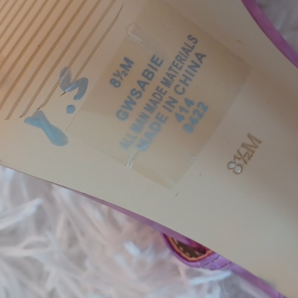 Guess WASBIE Metallic Pink Strappy Sexy High Heels NEW SZ 8.5M - Picture 13 of 13